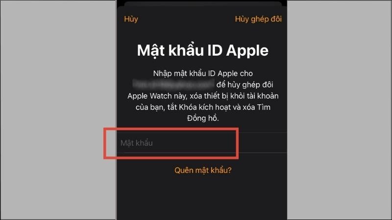 Cách thoát iCloud trên Apple Watch bước 5